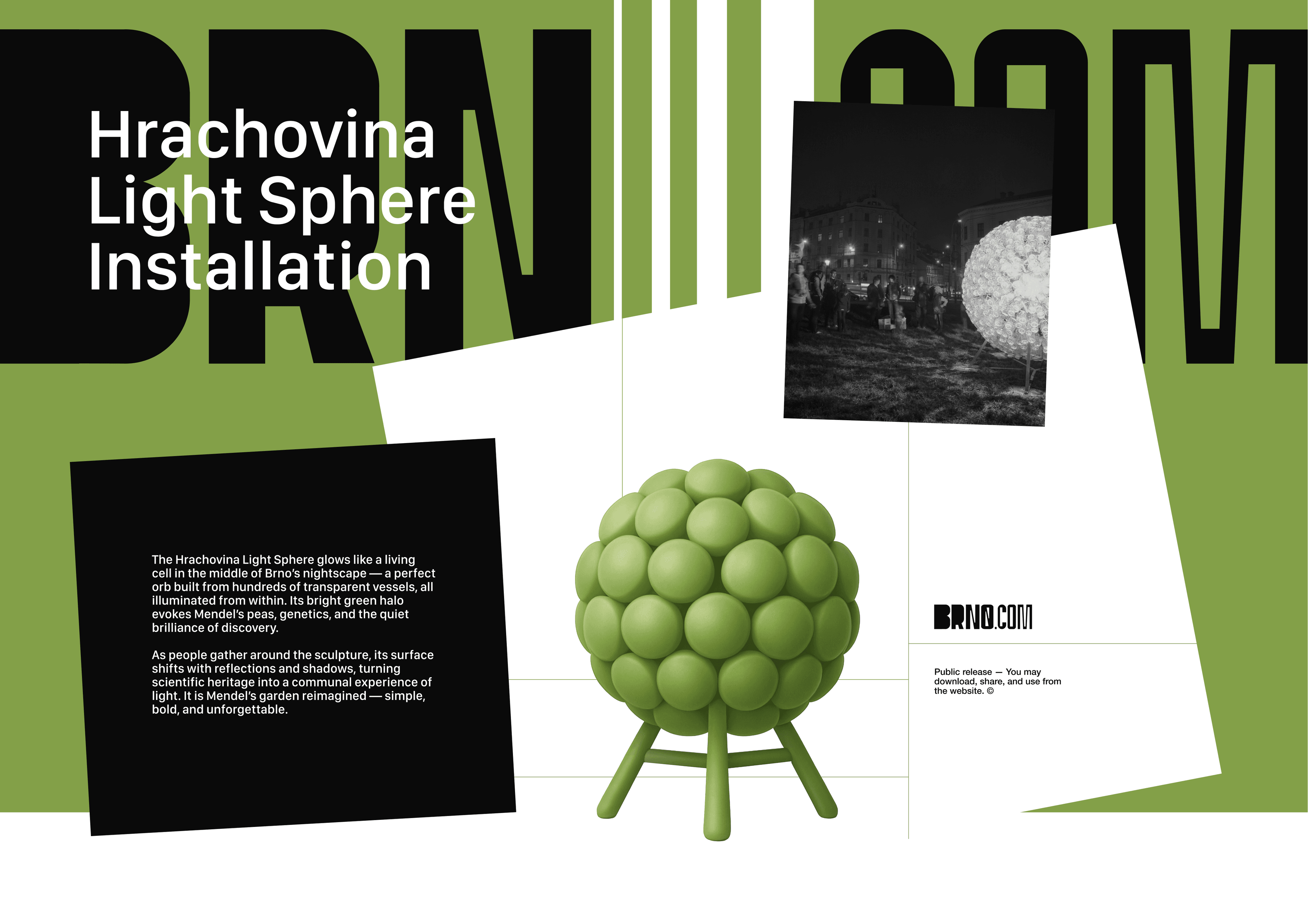 Hrachovina Light Sphere Installation reference